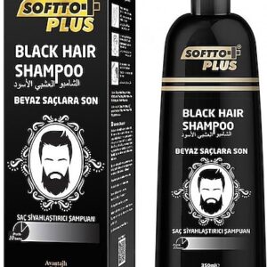 Softo Plus Siyah Şampuan 350 ml