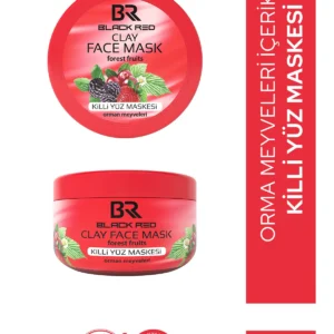 Black Red Br Kil Maskesi C Vitaminli Ve Gözenek Temizleyici Yüz Maskesi Orman Meyveli Killi Yüz Maskesi