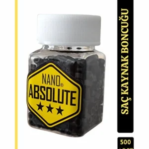 Nano Absolute Silikon Boncuk-Saç Kaynak Boncuğu Siyah 500 Adet