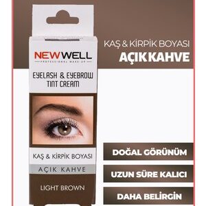 New Well Kaş & Kiprik Boyası Açık kahve